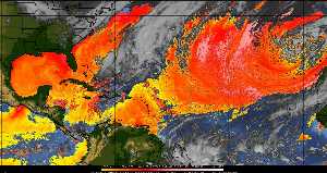 Météo tropicale : Air sec et densité de poussière dans l'air.