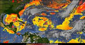 Météo tropicale : Air sec et densité de poussière dans l'air.