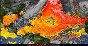 Météo tropicale : Air sec et densité de poussière dans l'air.
