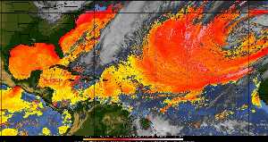 Météo tropicale : Air sec et densité de poussière dans l'air.
