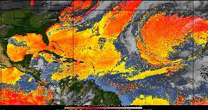 Météo tropicale : Air sec et densité de poussière dans l'air.