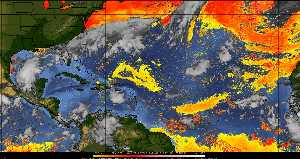 Météo tropicale : Air sec et densité de poussière dans l'air.