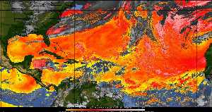 Météo tropicale : Air sec et densité de poussière dans l'air.