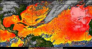 Météo tropicale : Air sec et densité de poussière dans l'air.