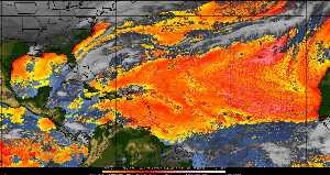 Météo tropicale : Air sec et densité de poussière dans l'air.