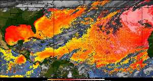 Météo tropicale : Air sec et densité de poussière dans l'air.