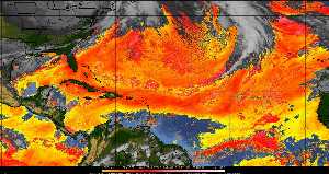 Météo tropicale : Air sec et densité de poussière dans l'air.