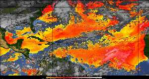 Météo tropicale : Air sec et densité de poussière dans l'air.