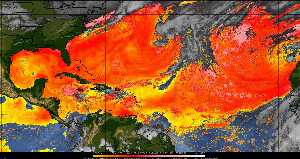 Météo tropicale : Air sec et densité de poussière dans l'air.