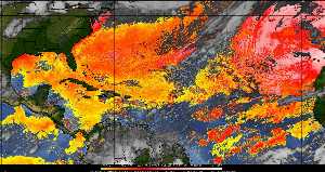 Météo tropicale : Air sec et densité de poussière dans l'air.