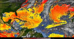 Météo tropicale : Air sec et densité de poussière dans l'air.