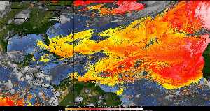 Météo tropicale : Air sec et densité de poussière dans l'air.