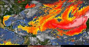 Météo tropicale : Air sec et densité de poussière dans l'air.