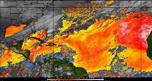 Météo tropicale : Air sec et densité de poussière dans l'air.