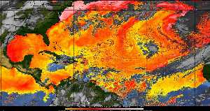 Météo tropicale : Air sec et densité de poussière dans l'air.