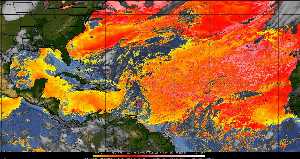 Météo tropicale : Air sec et densité de poussière dans l'air.