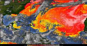 Météo tropicale : Air sec et densité de poussière dans l'air.