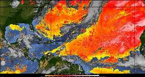 Météo tropicale : Air sec et densité de poussière dans l'air.
