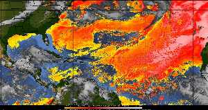 Météo tropicale : Air sec et densité de poussière dans l'air.