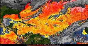 Météo tropicale : Air sec et densité de poussière dans l'air.