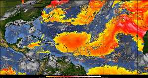 Météo tropicale : Air sec et densité de poussière dans l'air.