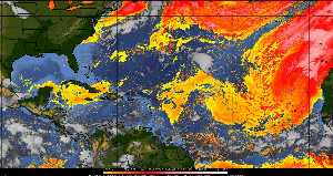 Météo tropicale : Air sec et densité de poussière dans l'air.