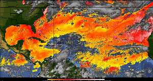 Tropical weather: Dry air and density of dust in the air.