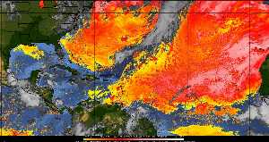 Météo tropicale : Air sec et densité de poussière dans l'air.