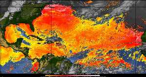 Météo tropicale : Air sec et densité de poussière dans l'air.