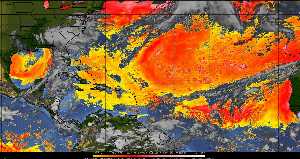Météo tropicale : Air sec et densité de poussière dans l'air.