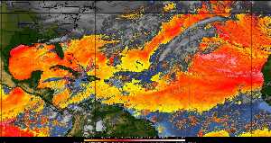 Météo tropicale : Air sec et densité de poussière dans l'air.