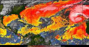 Météo tropicale : Air sec et densité de poussière dans l'air.
