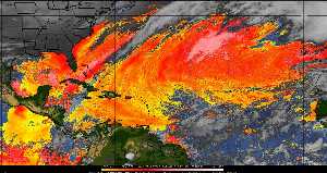 Météo tropicale : Air sec et densité de poussière dans l'air.