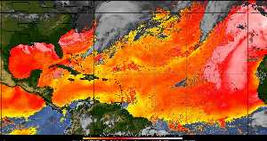 Météo tropicale : Air sec et densité de poussière dans l'air.