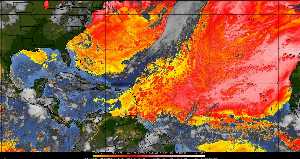 Météo tropicale : Air sec et densité de poussière dans l'air.