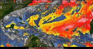 Météo tropicale : Air sec et densité de poussière dans l'air.