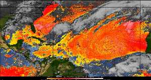 Météo tropicale : Air sec et densité de poussière dans l'air.