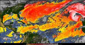 Météo tropicale : Air sec et densité de poussière dans l'air.