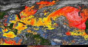Météo tropicale : Air sec et densité de poussière dans l'air.
