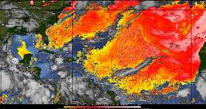 Météo tropicale : Air sec et densité de poussière dans l'air.