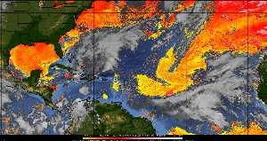 Météo tropicale : Air sec et densité de poussière dans l'air.