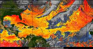 Météo tropicale : Air sec et densité de poussière dans l'air.