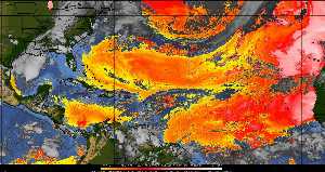 Météo tropicale : Air sec et densité de poussière dans l'air.