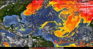 Météo tropicale : Air sec et densité de poussière dans l'air.
