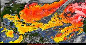 Météo tropicale : Air sec et densité de poussière dans l'air.