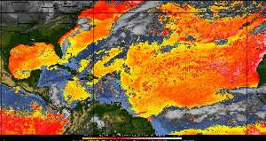 Météo tropicale : Air sec et densité de poussière dans l'air.