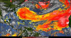 Météo tropicale : Air sec et densité de poussière dans l'air.