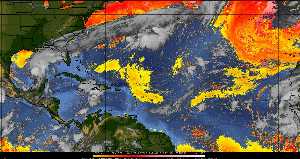 Météo tropicale : Air sec et densité de poussière dans l'air.