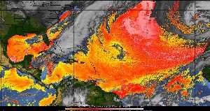 Météo tropicale : Air sec et densité de poussière dans l'air.