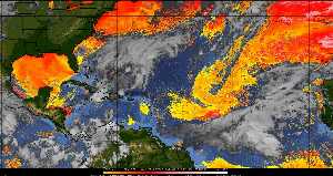Météo tropicale : Air sec et densité de poussière dans l'air.